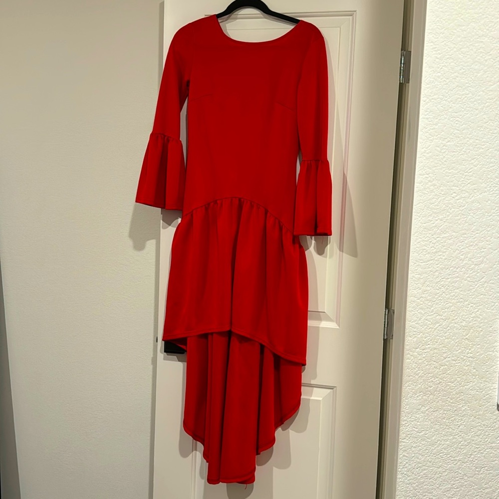 Red Flowy Top